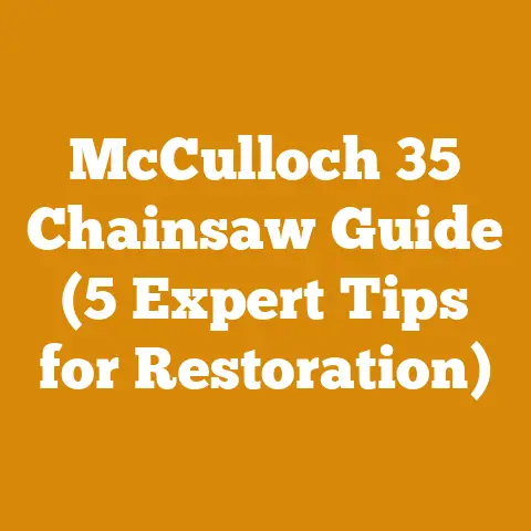 McCulloch 35 Chainsaw Guide (5 Expert Tips for Restoration)