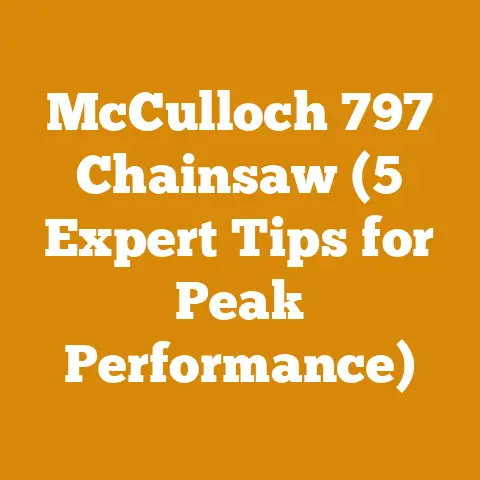 McCulloch 797 Chainsaw (5 Expert Tips for Peak Performance)