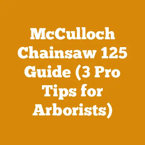 McCulloch Chainsaw 125 Guide (3 Pro Tips for Arborists)
