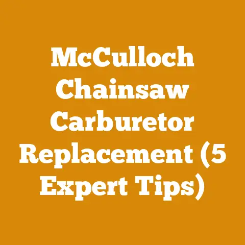 McCulloch Chainsaw Carburetor Replacement (5 Expert Tips)