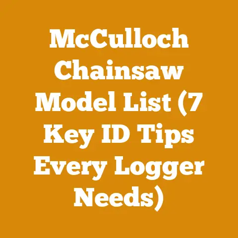 McCulloch Chainsaw Model List (7 Key ID Tips Every Logger Needs)