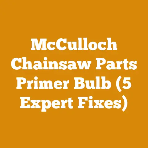 McCulloch Chainsaw Parts Primer Bulb (5 Expert Fixes)