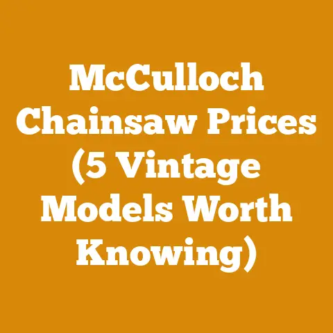 McCulloch Chainsaw Prices (5 Vintage Models Worth Knowing)