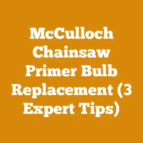 McCulloch Chainsaw Primer Bulb Replacement (3 Expert Tips)