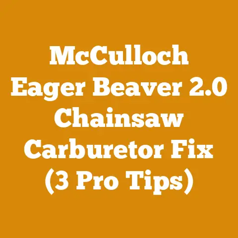McCulloch Eager Beaver 2.0 Chainsaw Carburetor Fix (3 Pro Tips)