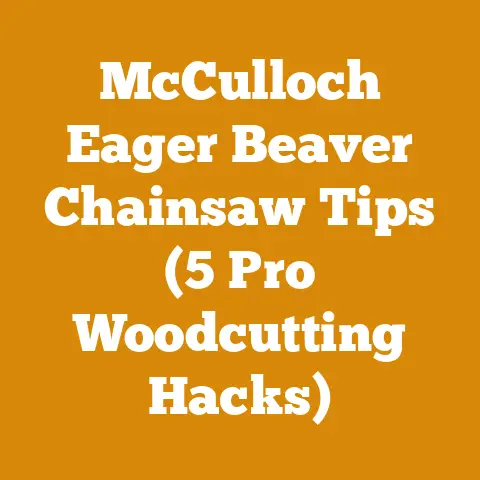 McCulloch Eager Beaver Chainsaw Tips (5 Pro Woodcutting Hacks)