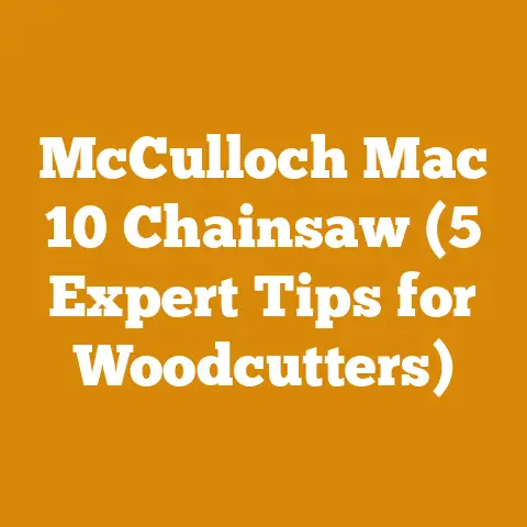 McCulloch Mac 10 Chainsaw (5 Expert Tips for Woodcutters)