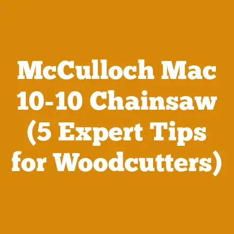 McCulloch Mac 10-10 Chainsaw (5 Expert Tips for Woodcutters)