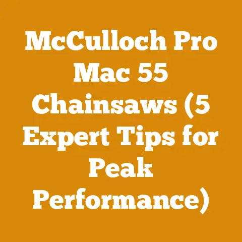 McCulloch Pro Mac 55 Chainsaws (5 Expert Tips for Peak Performance)
