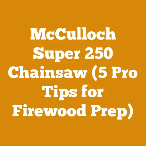 McCulloch Super 250 Chainsaw (5 Pro Tips for Firewood Prep)