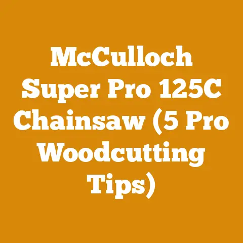 McCulloch Super Pro 125C Chainsaw (5 Pro Woodcutting Tips)