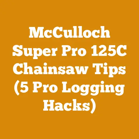 McCulloch Super Pro 125C Chainsaw Tips (5 Pro Logging Hacks)