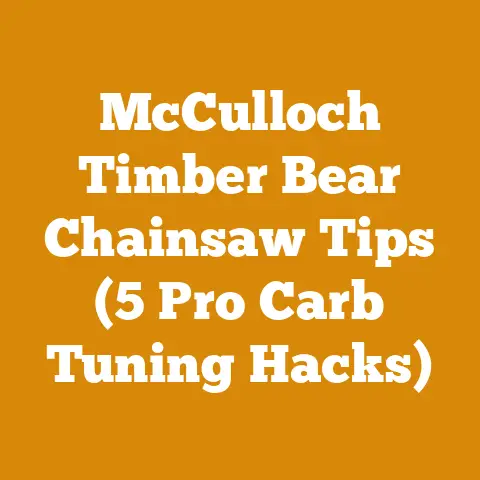 McCulloch Timber Bear Chainsaw Tips (5 Pro Carb Tuning Hacks)