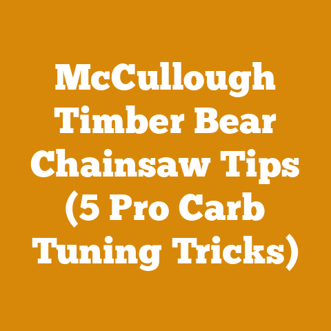 McCullough Timber Bear Chainsaw Tips (5 Pro Carb Tuning Tricks)