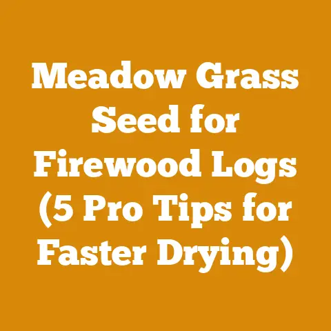Meadow Grass Seed for Firewood Logs (5 Pro Tips for Faster Drying)