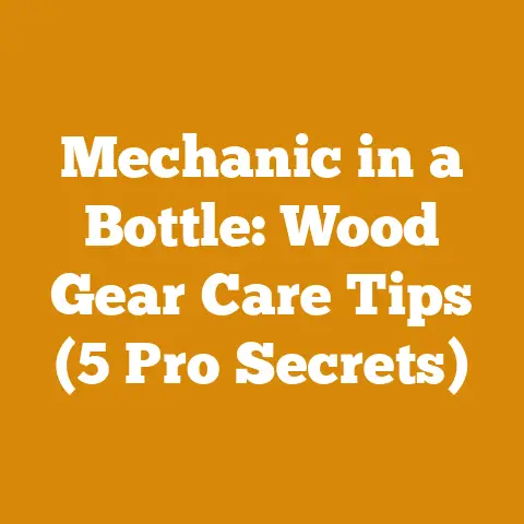 Mechanic in a Bottle: Wood Gear Care Tips (5 Pro Secrets)