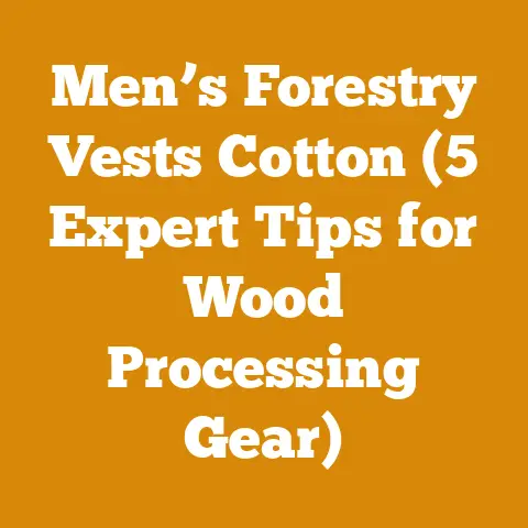 Men’s Forestry Vests Cotton (5 Expert Tips for Wood Processing Gear)