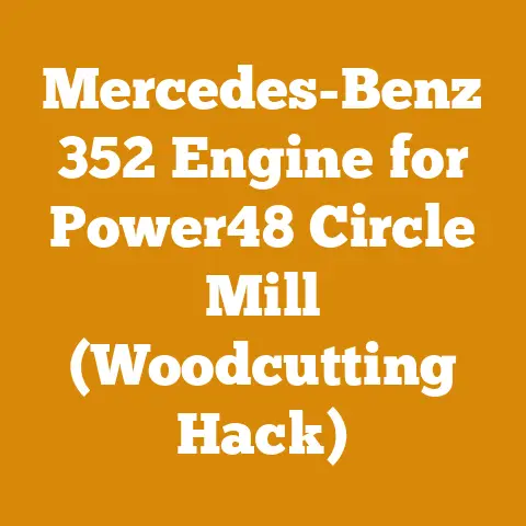 Mercedes-Benz 352 Engine for Power48 Circle Mill (Woodcutting Hack)