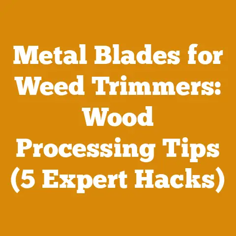 Metal Blades for Weed Trimmers: Wood Processing Tips (5 Expert Hacks)