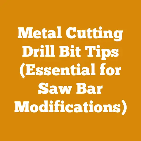 Metal Cutting Drill Bit Tips (Essential for Saw Bar Modifications)