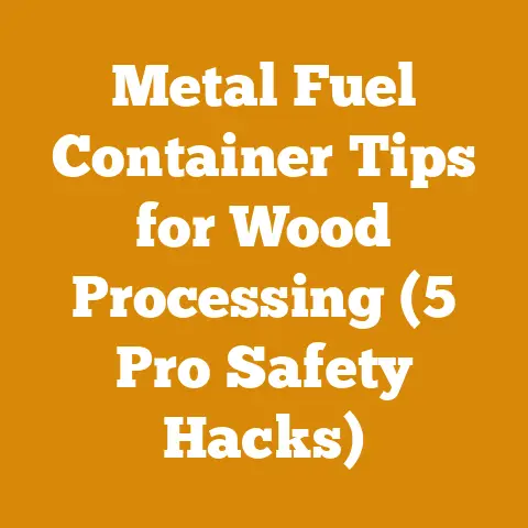 Metal Fuel Container Tips for Wood Processing (5 Pro Safety Hacks)