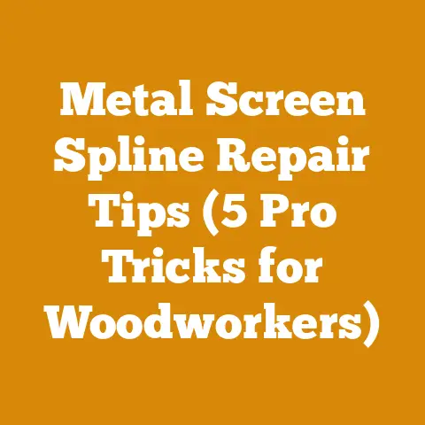 Metal Screen Spline Repair Tips (5 Pro Tricks for Woodworkers)