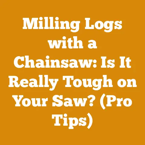 Milling Logs with a Chainsaw: Is It Really Tough on Your Saw? (Pro Tips)