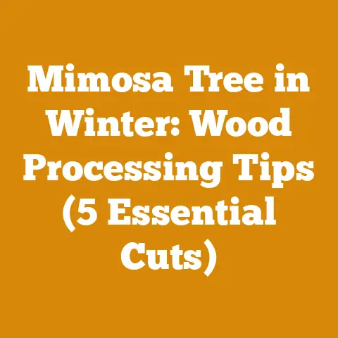 Mimosa Tree in Winter: Wood Processing Tips (5 Essential Cuts)
