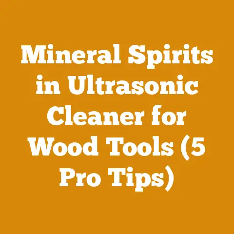 Mineral Spirits in Ultrasonic Cleaner for Wood Tools (5 Pro Tips)