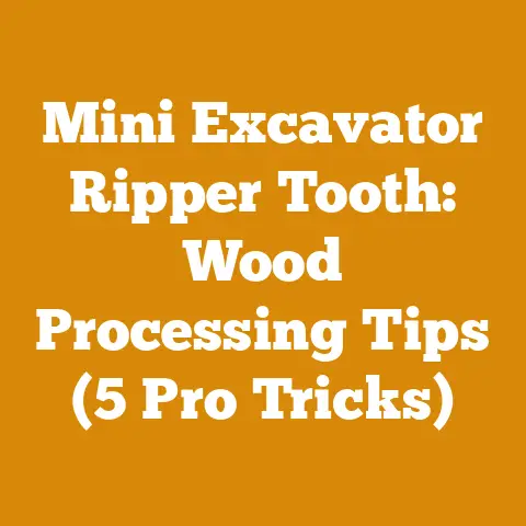 Mini Excavator Ripper Tooth: Wood Processing Tips (5 Pro Tricks)
