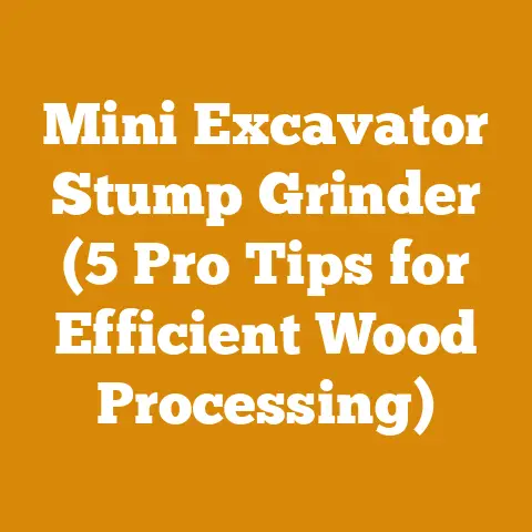 Mini Excavator Stump Grinder (5 Pro Tips for Efficient Wood Processing)