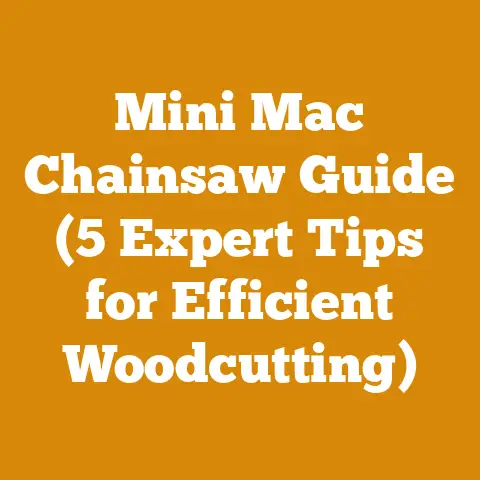 Mini Mac Chainsaw Guide (5 Expert Tips for Efficient Woodcutting)