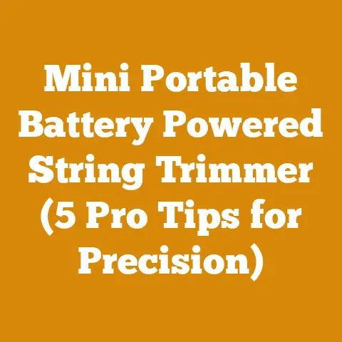 Mini Portable Battery Powered String Trimmer (5 Pro Tips for Precision)