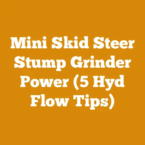 Mini Skid Steer Stump Grinder Power (5 Hyd Flow Tips)