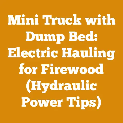 Mini Truck with Dump Bed: Electric Hauling for Firewood (Hydraulic Power Tips)