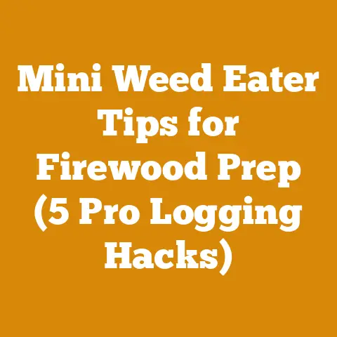 Mini Weed Eater Tips for Firewood Prep (5 Pro Logging Hacks)