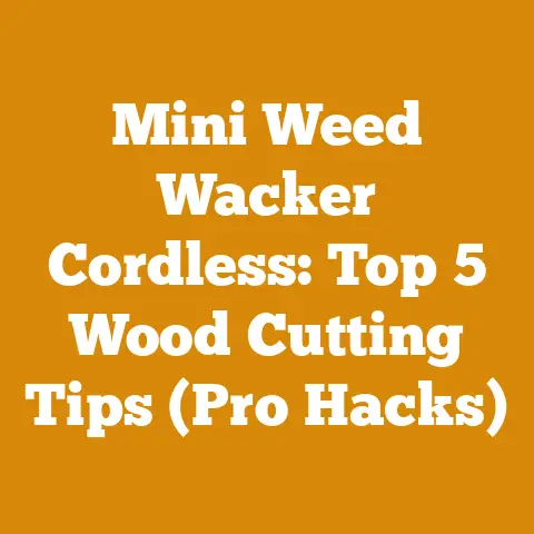Mini Weed Wacker Cordless: Top 5 Wood Cutting Tips (Pro Hacks)
