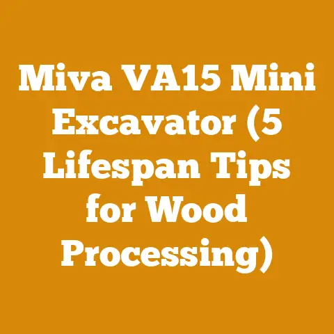 Miva VA15 Mini Excavator (5 Lifespan Tips for Wood Processing)