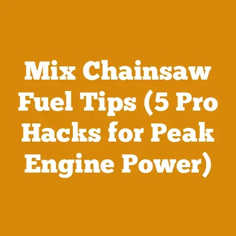 Mix Chainsaw Fuel Tips (5 Pro Hacks for Peak Engine Power)