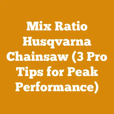 Mix Ratio Husqvarna Chainsaw (3 Pro Tips for Peak Performance)