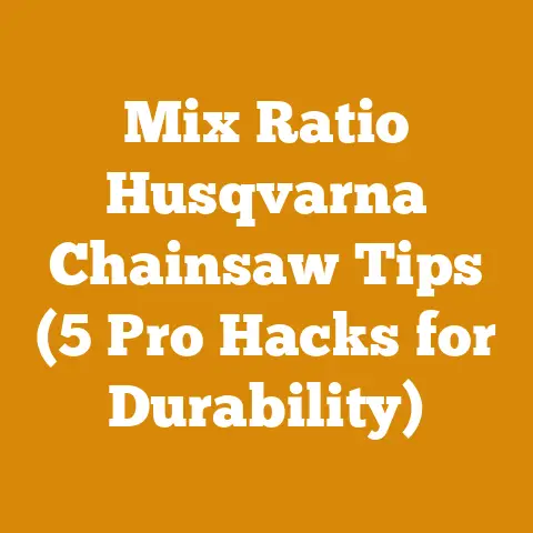 Mix Ratio Husqvarna Chainsaw Tips (5 Pro Hacks for Durability)
