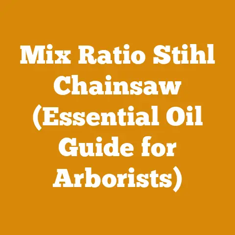 Mix Ratio Stihl Chainsaw (Essential Oil Guide for Arborists)