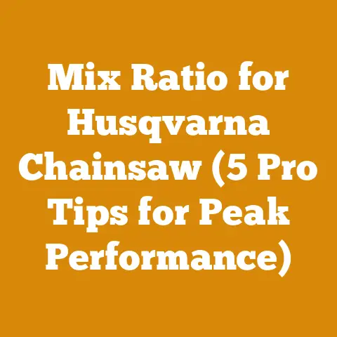 Mix Ratio for Husqvarna Chainsaw (5 Pro Tips for Peak Performance)