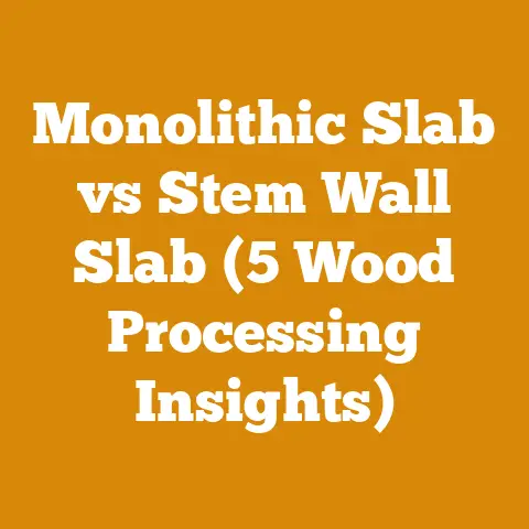 Monolithic Slab vs Stem Wall Slab (5 Wood Processing Insights)