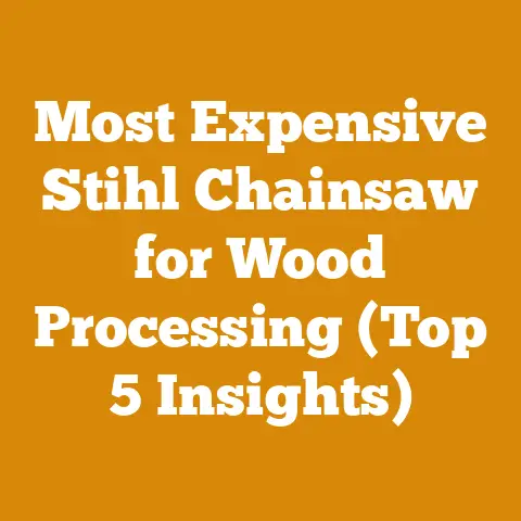 Most Expensive Stihl Chainsaw for Wood Processing (Top 5 Insights)