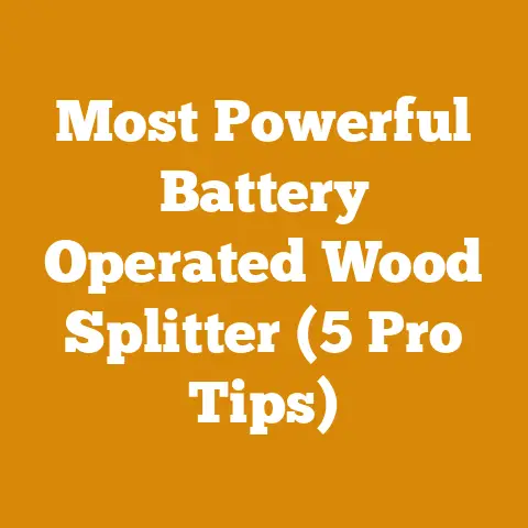 Most Powerful Battery Operated Wood Splitter (5 Pro Tips)