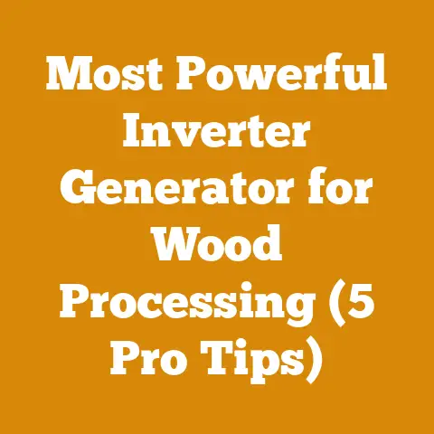 Most Powerful Inverter Generator for Wood Processing (5 Pro Tips)