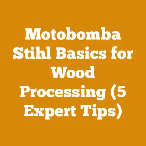 Motobomba Stihl Basics for Wood Processing (5 Expert Tips)