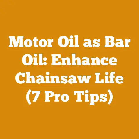 Motor Oil as Bar Oil: Enhance Chainsaw Life (7 Pro Tips)