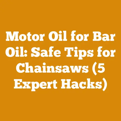 Motor Oil for Bar Oil: Safe Tips for Chainsaws (5 Expert Hacks)